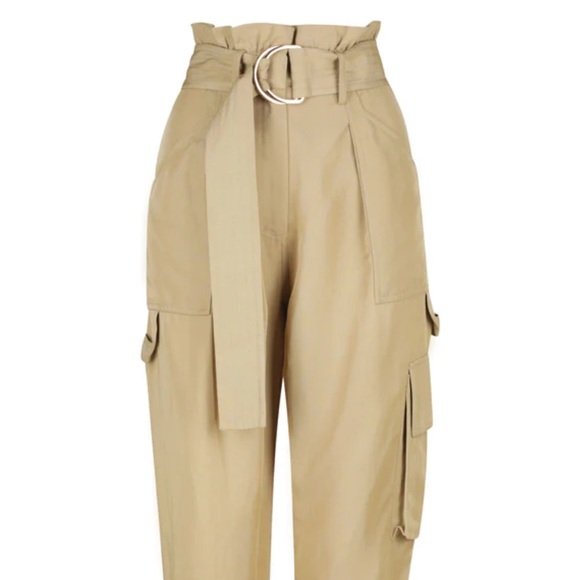 Anthropologie Shona Joy Matilda Paperbag utility pant in wheat color - Picture 4 of 6